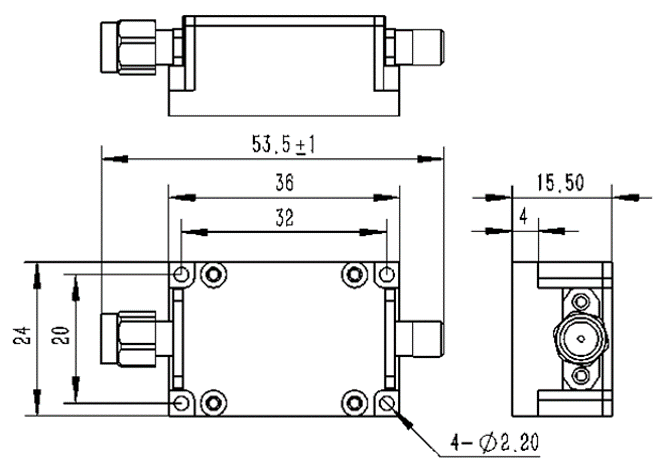 SLD系列对数检波器结构尺寸